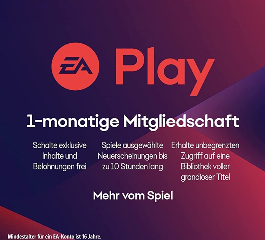 Cover EA Play 1 Monat