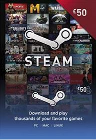 Cover Steam-Guthabenkarte 50 Euro