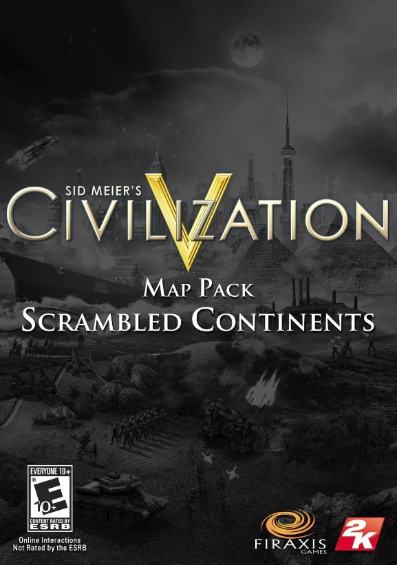 Cover Civilization V -  Verwandelte Kontinente Map Pack