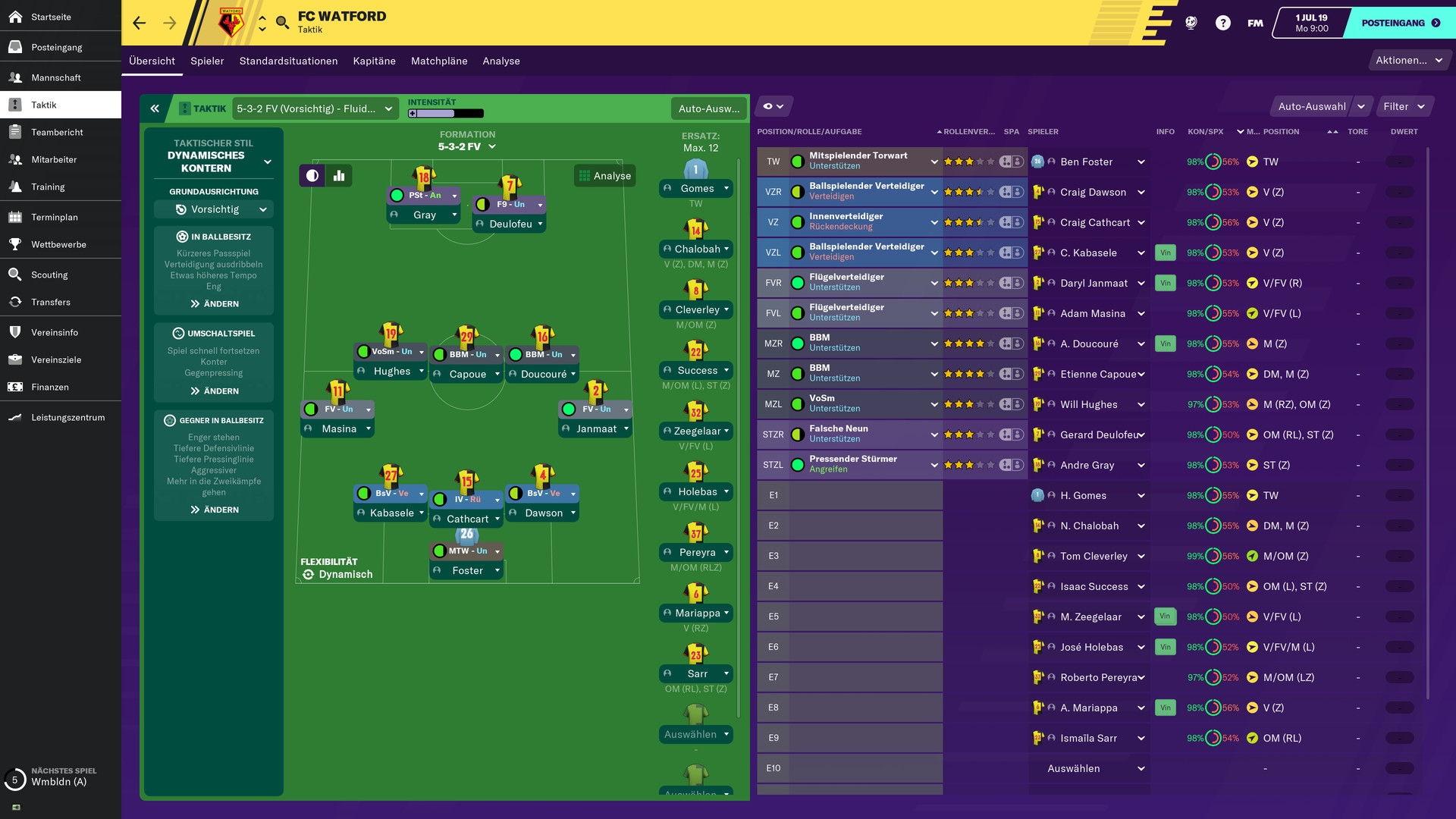 Screenshot Football Manager 2020 Touch