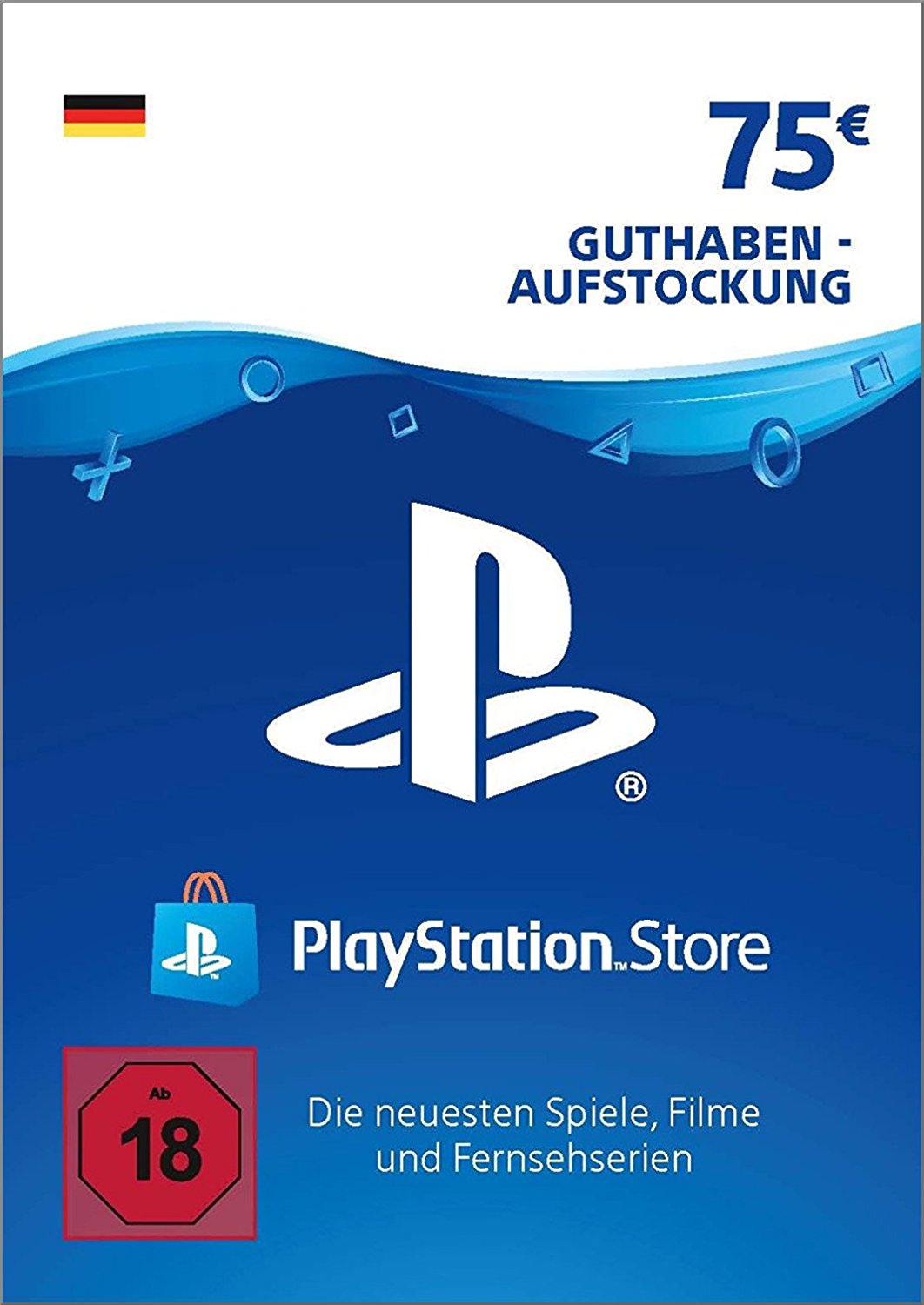 Cover PlayStation Network Card 75€ Deutschland