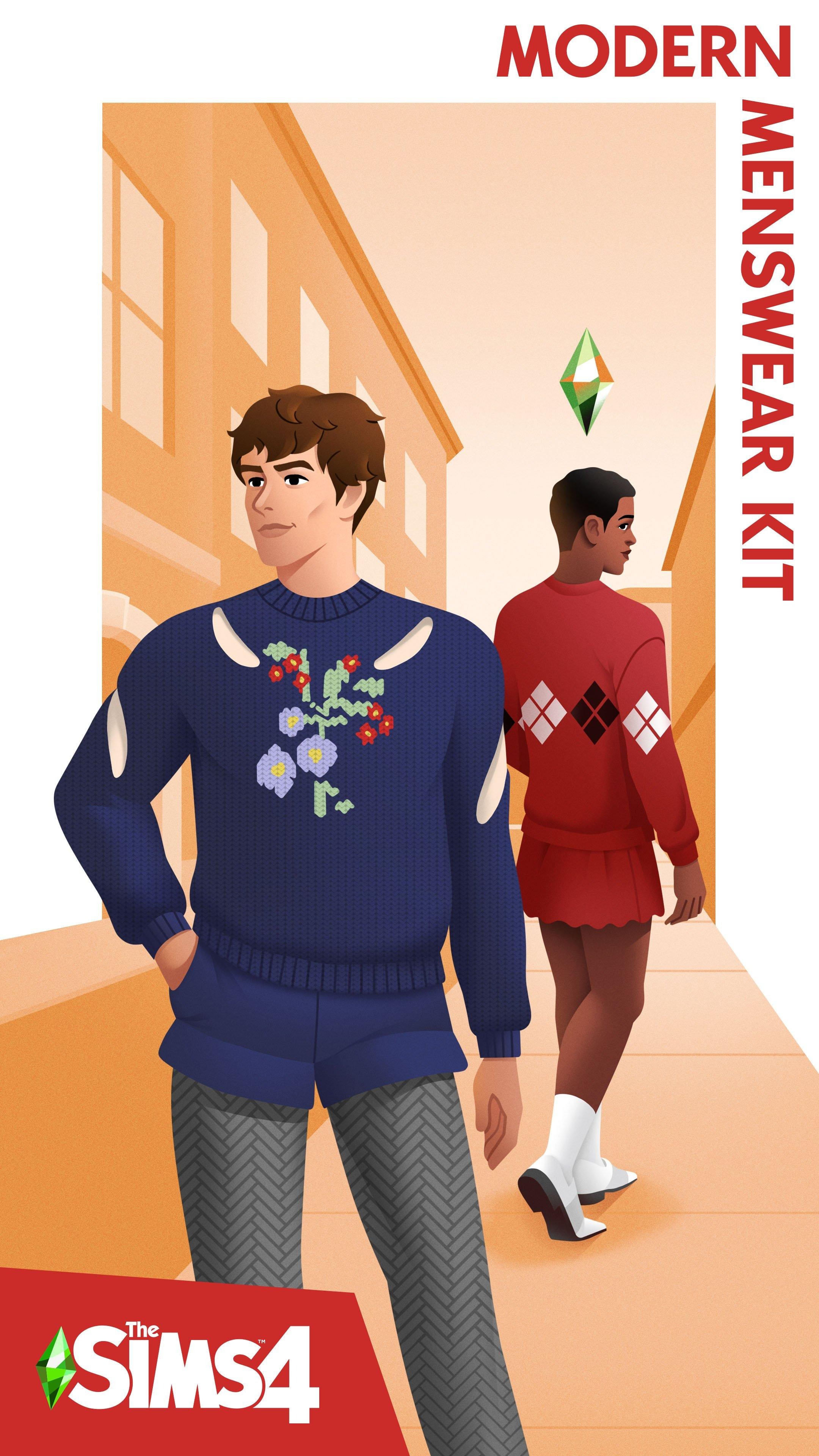 Cover Die Sims 4 Moderne Männermode-Set