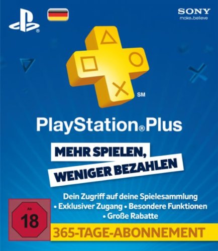 Cover Playstation Plus Live Card - 365 Tage Deutschland