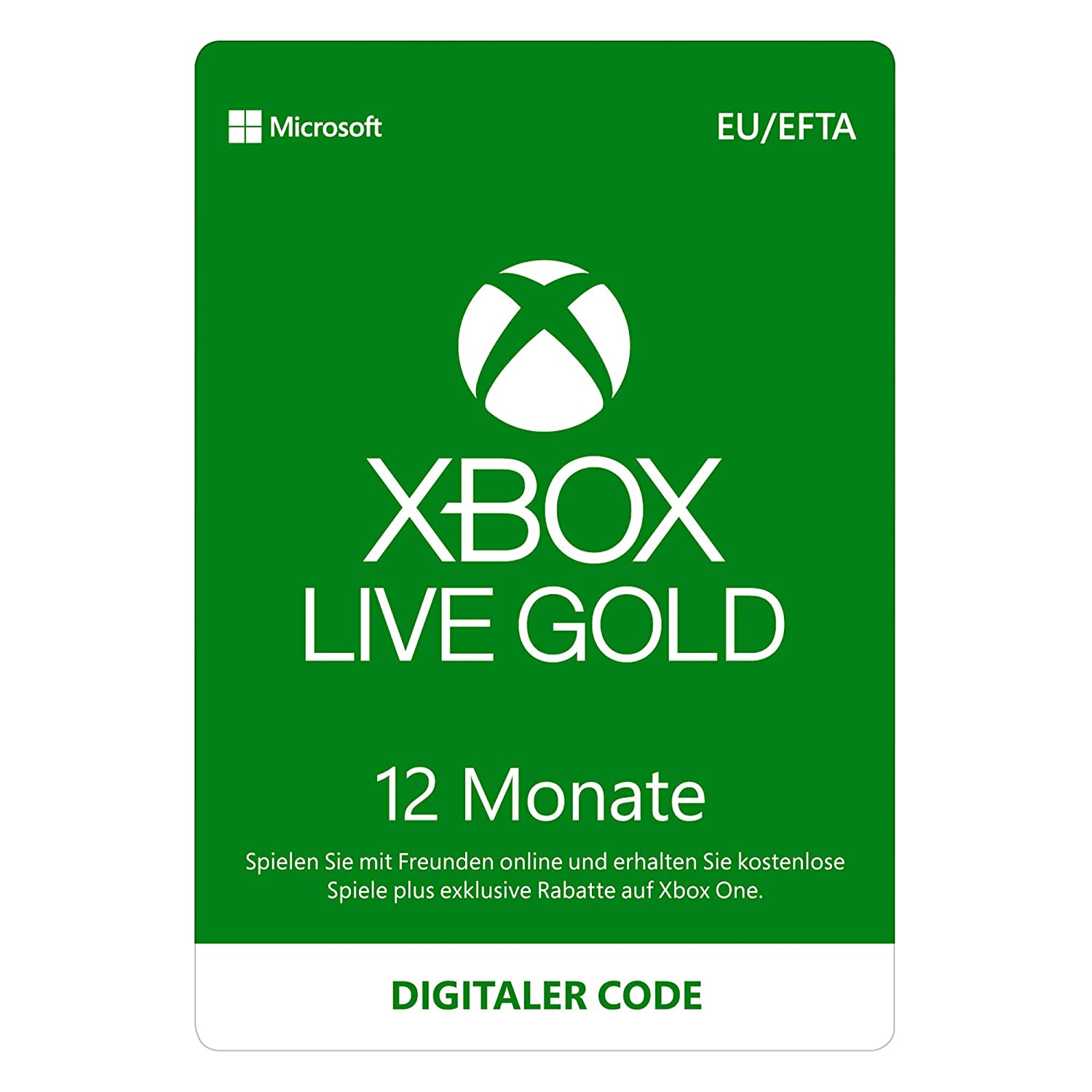 Screenshot Xbox Game Pass Core 12 Monate