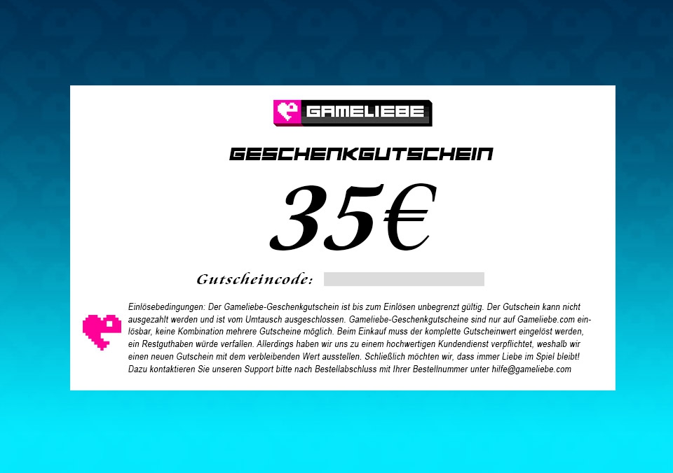 Cover Gameliebe Geschenkgutschein 35€
