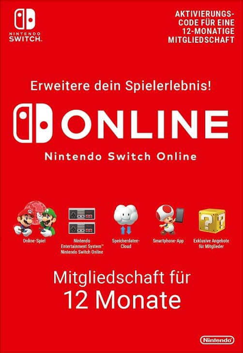 Cover Nintendo Switch Online Mitgliedschaft - 12 Monate