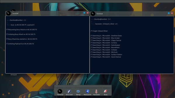 Screenshot Anonymous Hacker Simulator