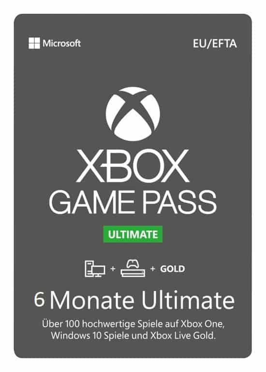 Cover Xbox Game Pass Ultimate 6 Monate