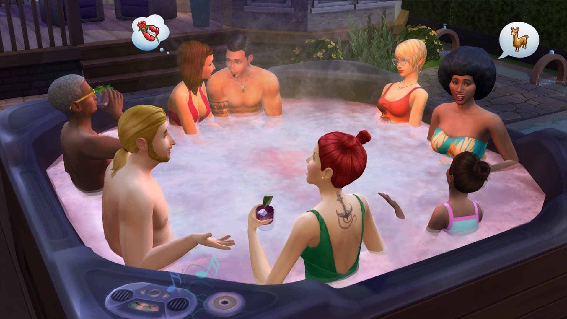 Screenshot Die Sims 4 Sonnenterrassen-Accessoires