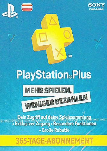 Cover Playstation Plus Card - 365 Tage Österreich