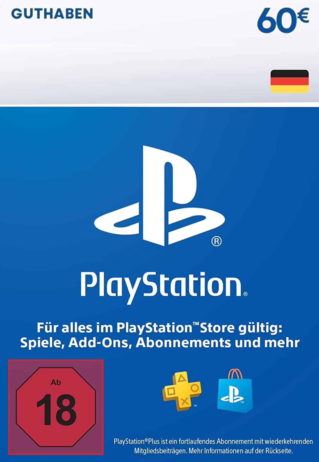 Cover PlayStation Network Card 60€ Deutschland