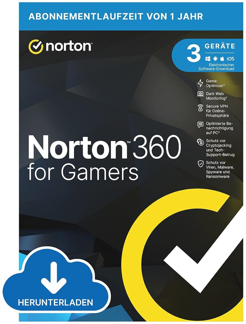Cover Norton 360 for Gamers EU - 1 Jahr - 3 Geräte
