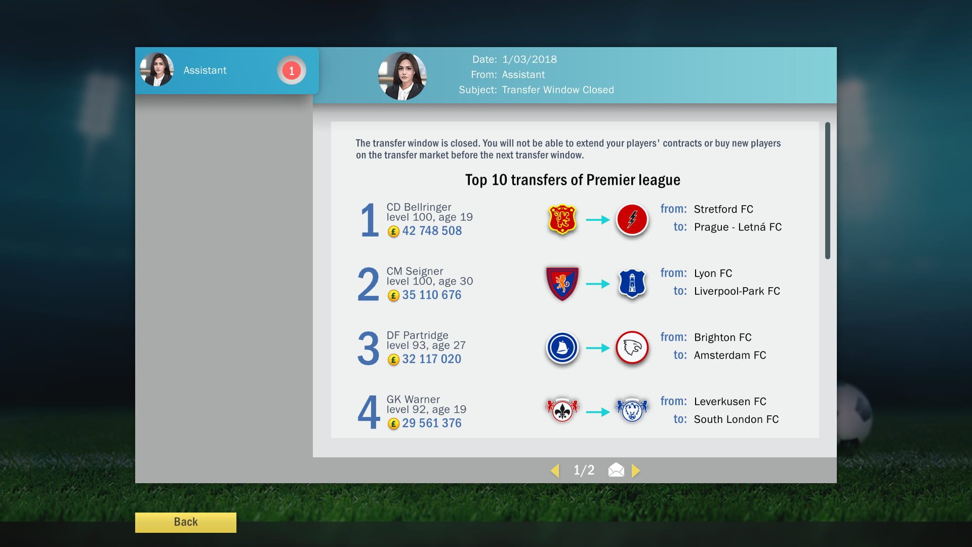 Football Tactics & Glory