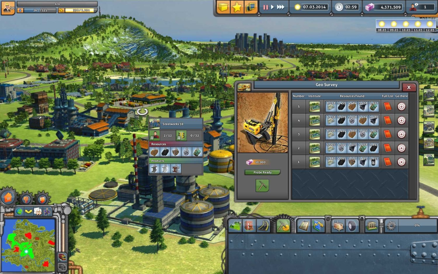 Screenshot Der Planer: Industrie-Imperium