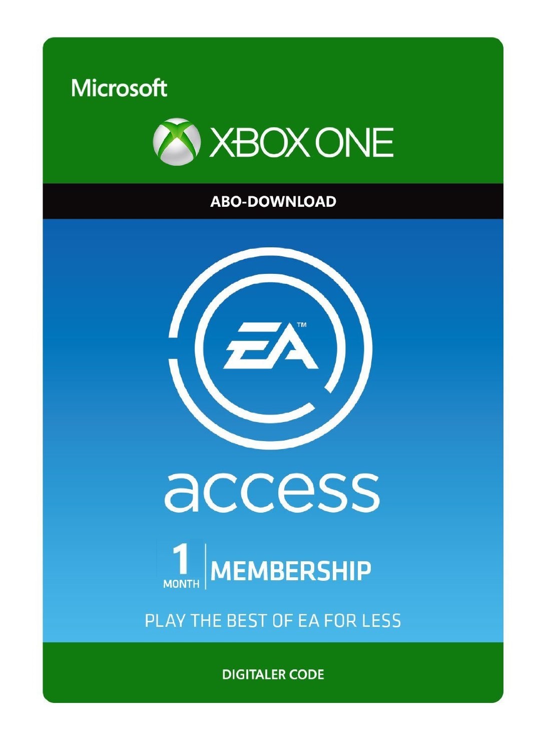 Cover Xbox One: EA Access 1 Monat Abo