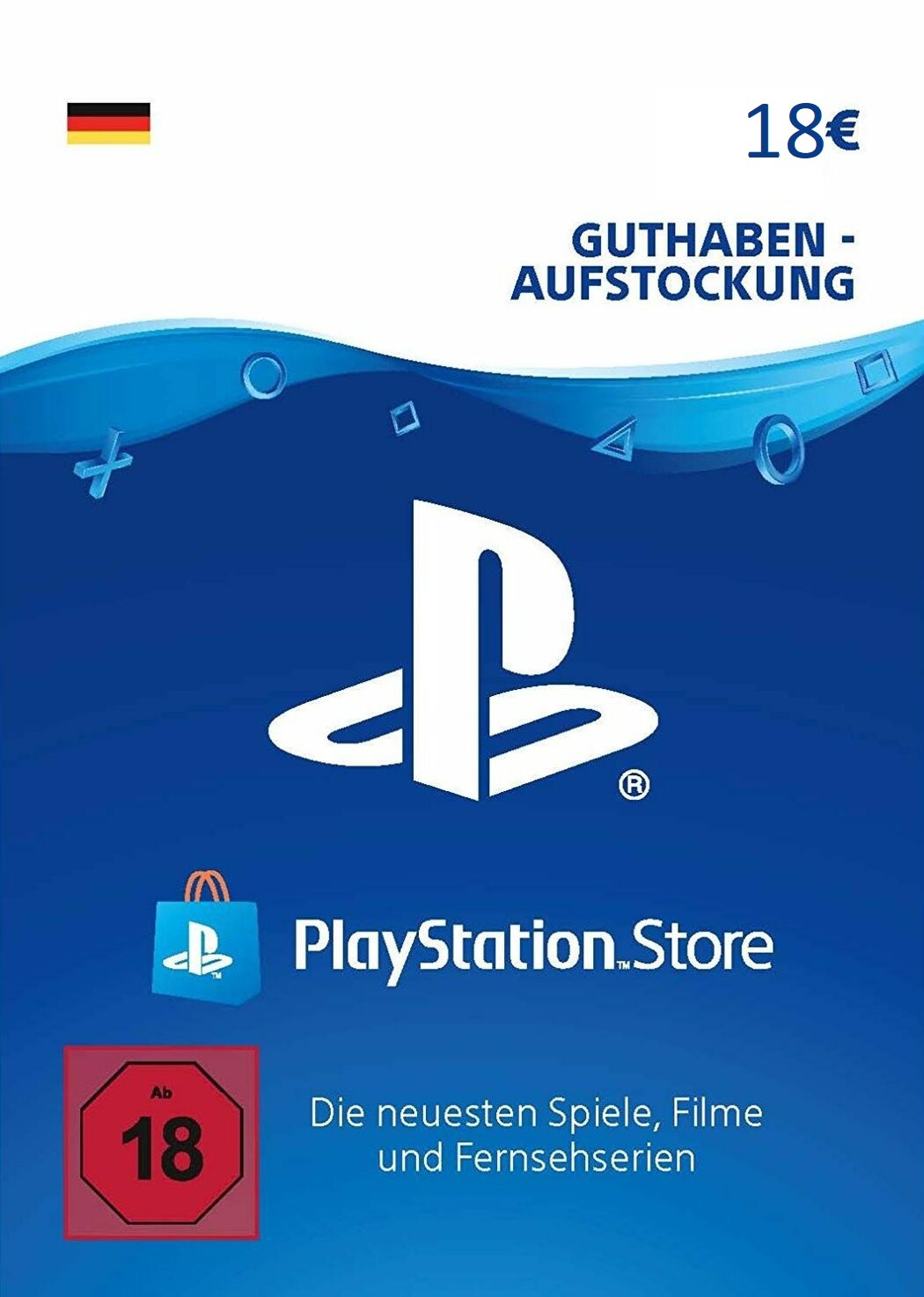 Cover PlayStation Network Card 18€ Deutschland