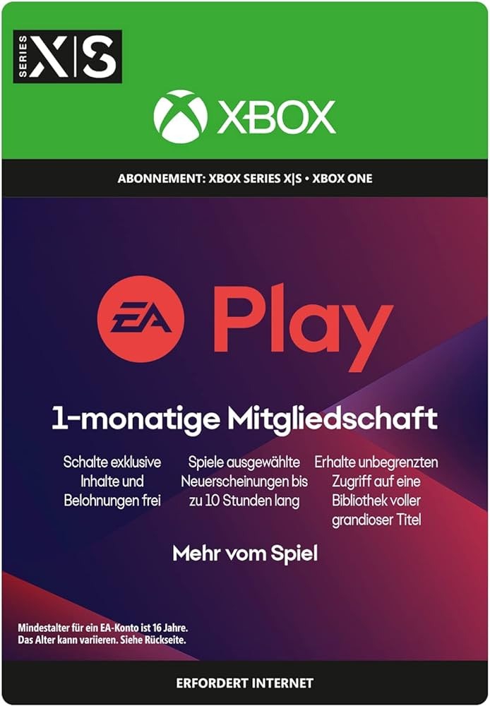 Cover EA Play 1 Monat