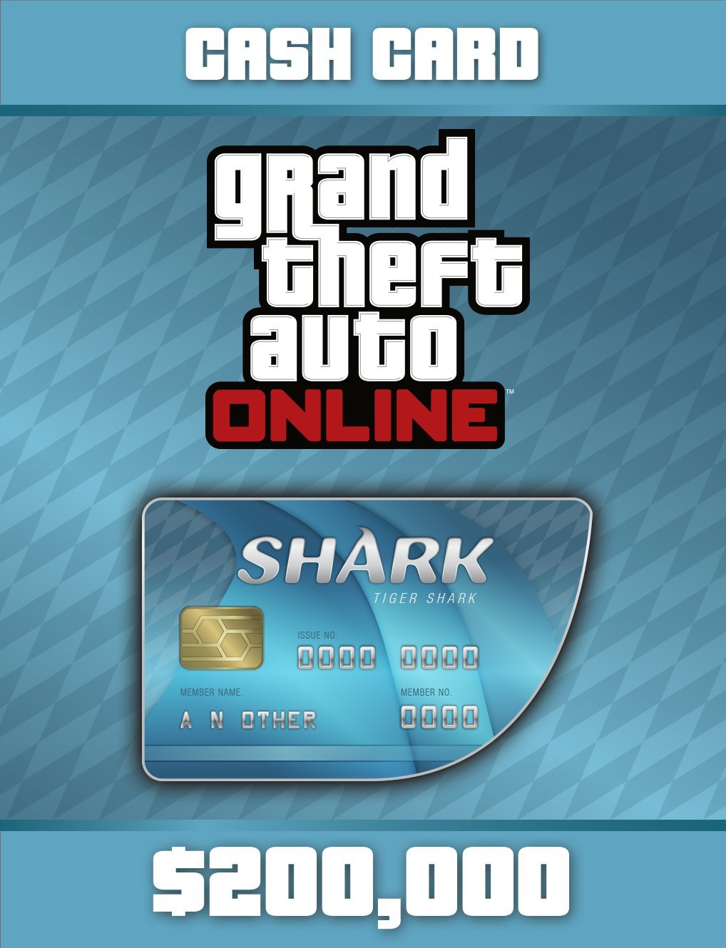 Cover GTA Grand Theft Auto V Online CashCard Tigerhai (200.000 $)