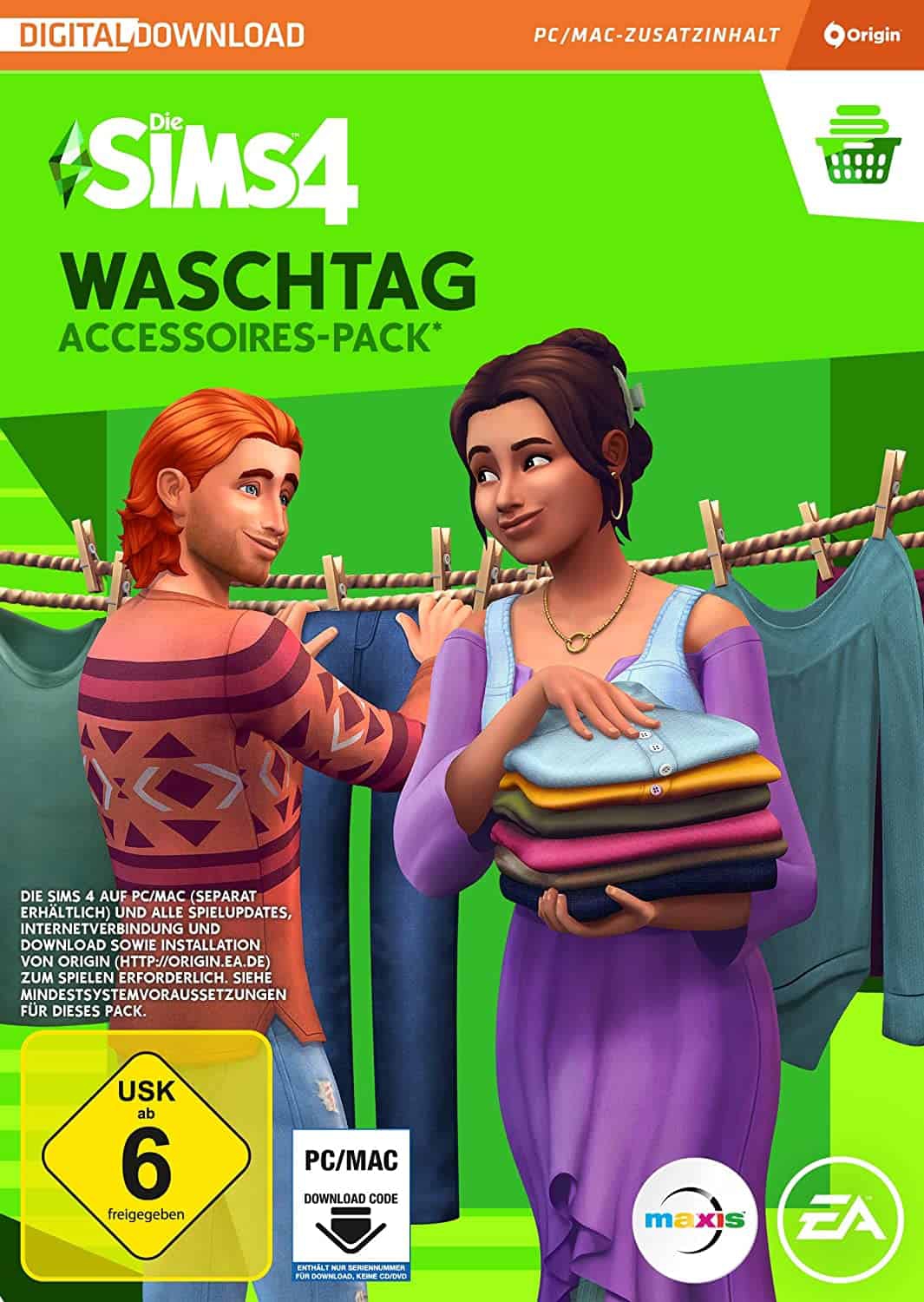 Cover Die Sims 4 Waschtag-Accessoires
