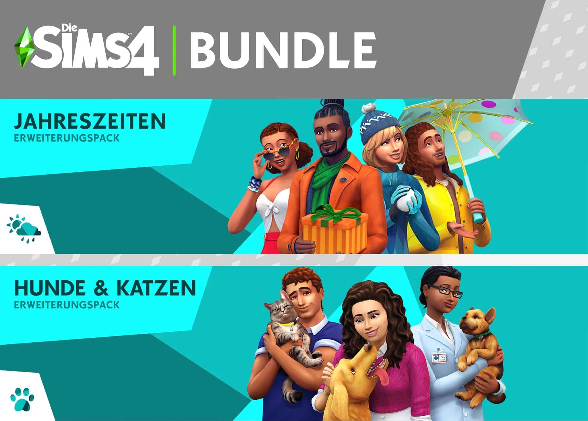 Cover Die Sims 4: Hunde & Katzen + Jahreszeiten Erweiterungs-Bundle