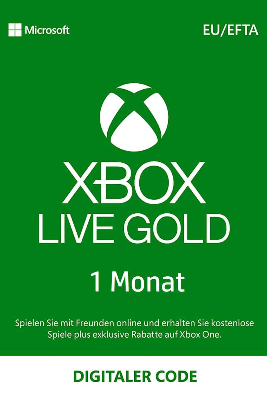 Screenshot Xbox Game Pass Core 1 Monat
