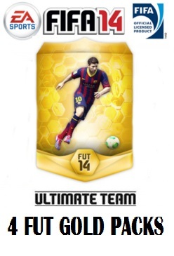 Cover FIFA 14 - 4 Fifa Ultimate Team (FUT) Gold Packs