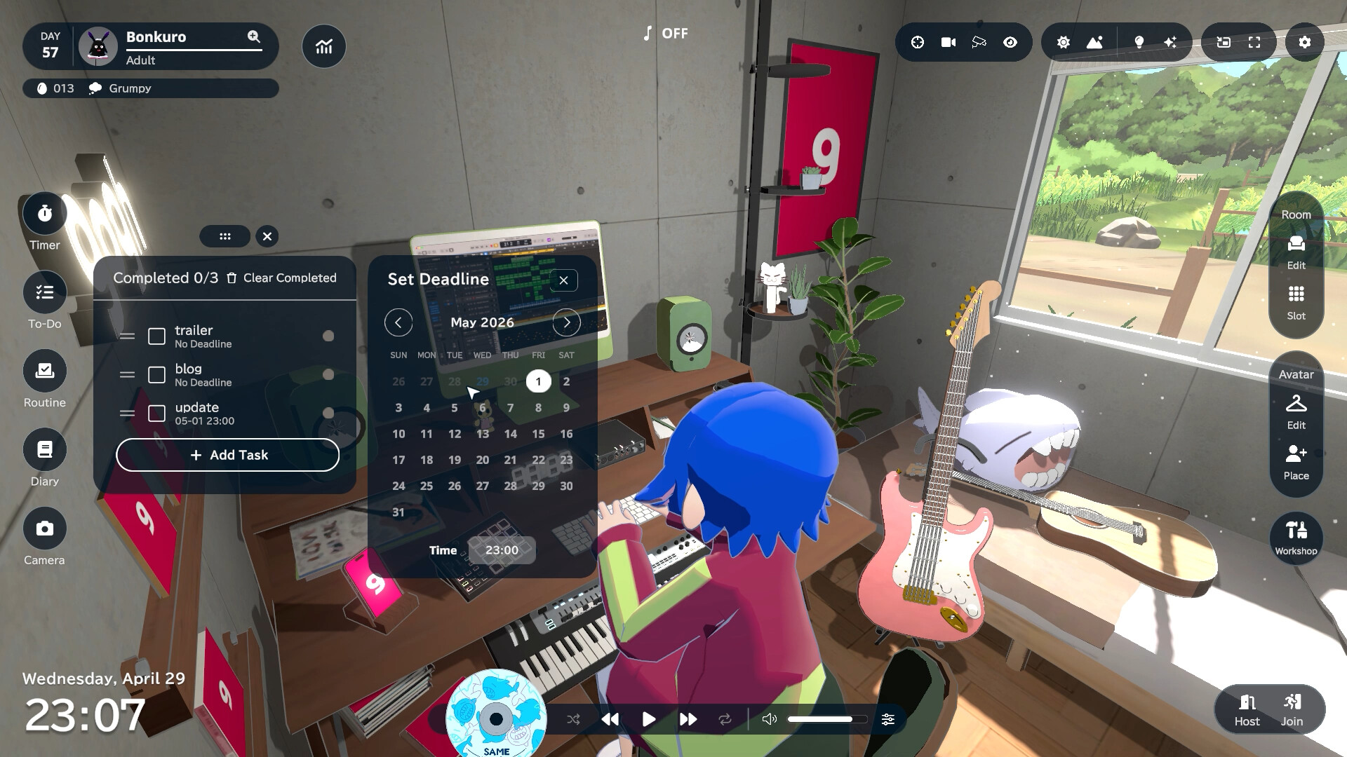 gogh: Focus with Your Avatar