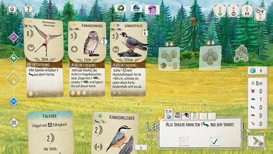 Screenshot WINGSPAN (FLÜGELSCHLAG)