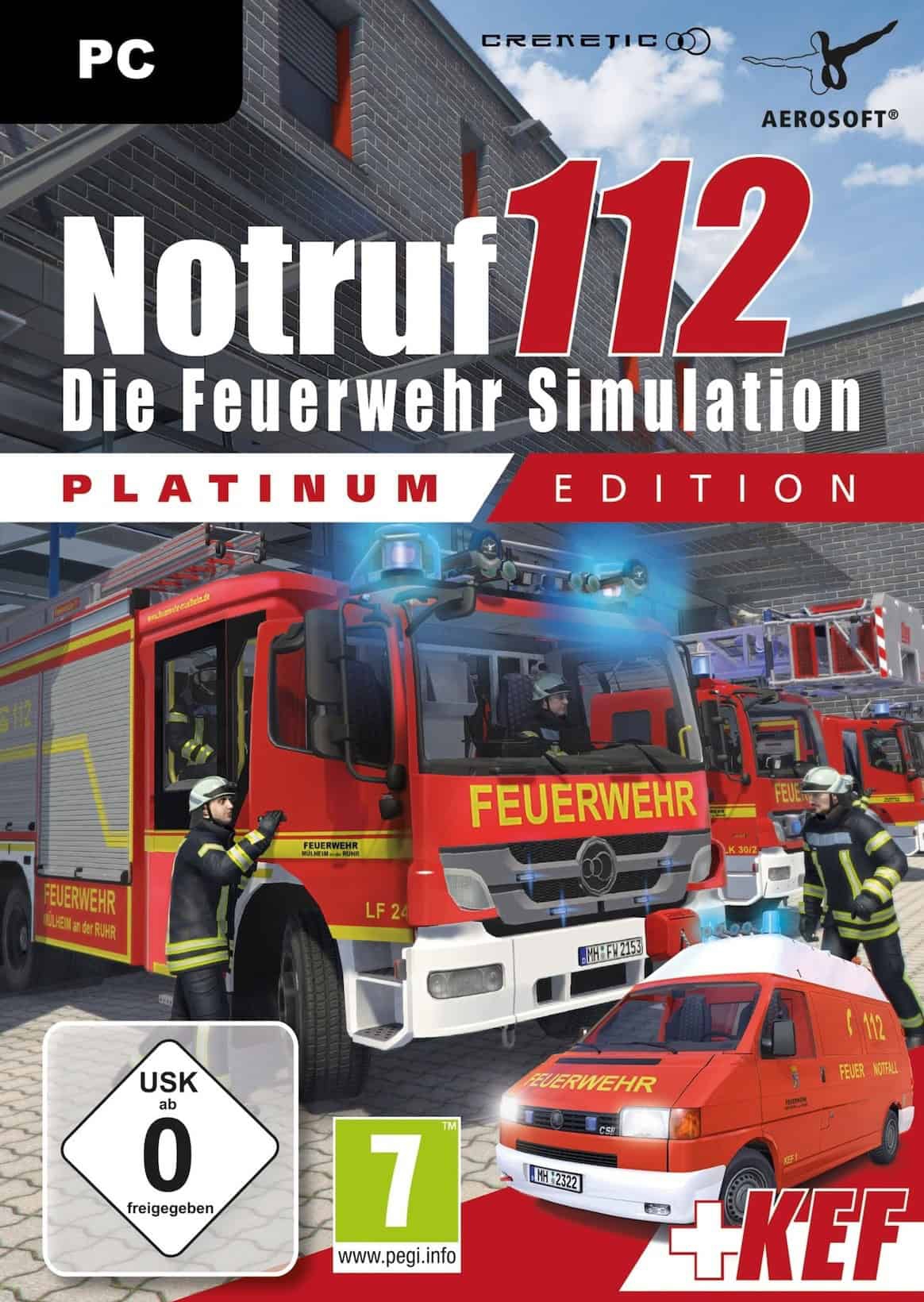Cover Notruf 112 | Emergency Call 112 Die Feuerwehr Simulation Platinum Edition