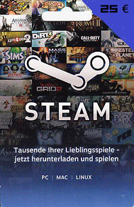 Cover Steam-Guthabenkarte 25 Euro
