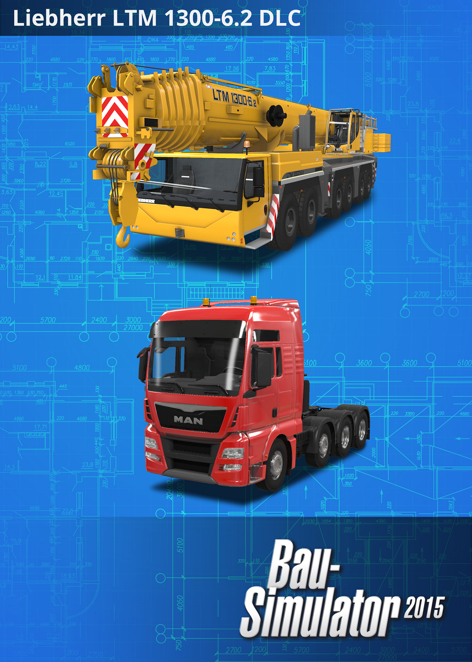 Cover Bau-Simulator 2015: Liebherr LTM 1300 6.2