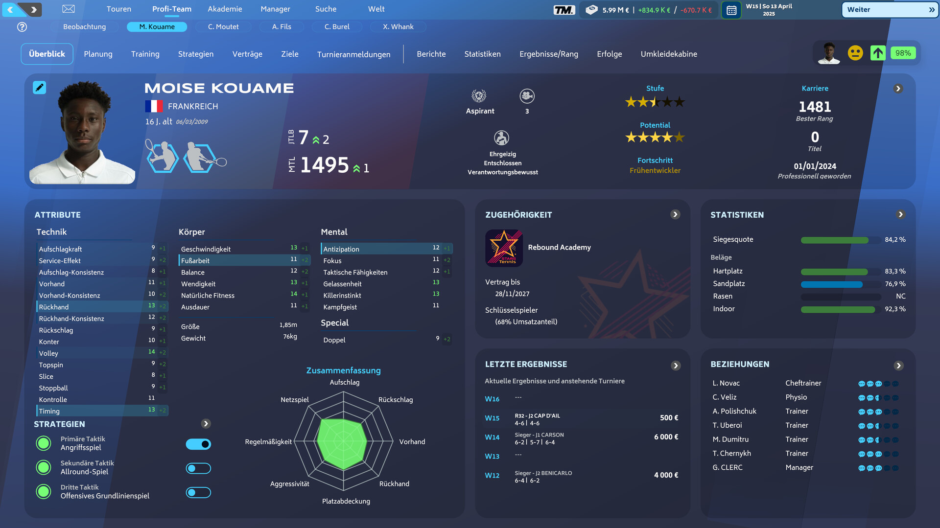 Tennis Manager 25