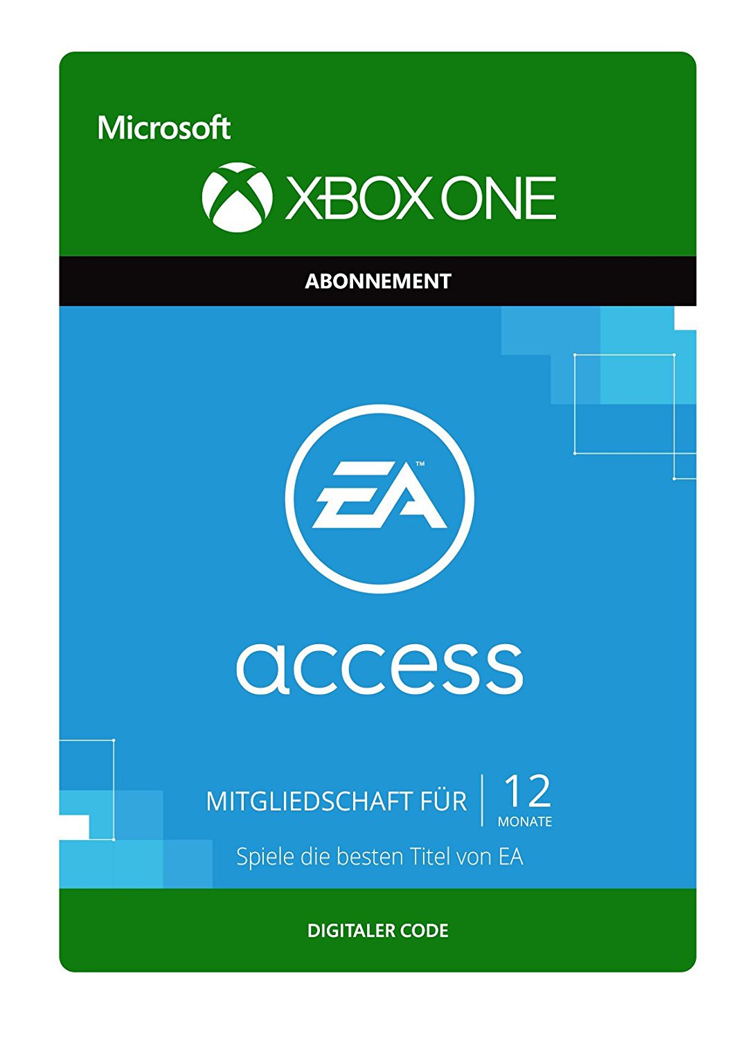 Cover Xbox One: EA Access 12 Monate Abo