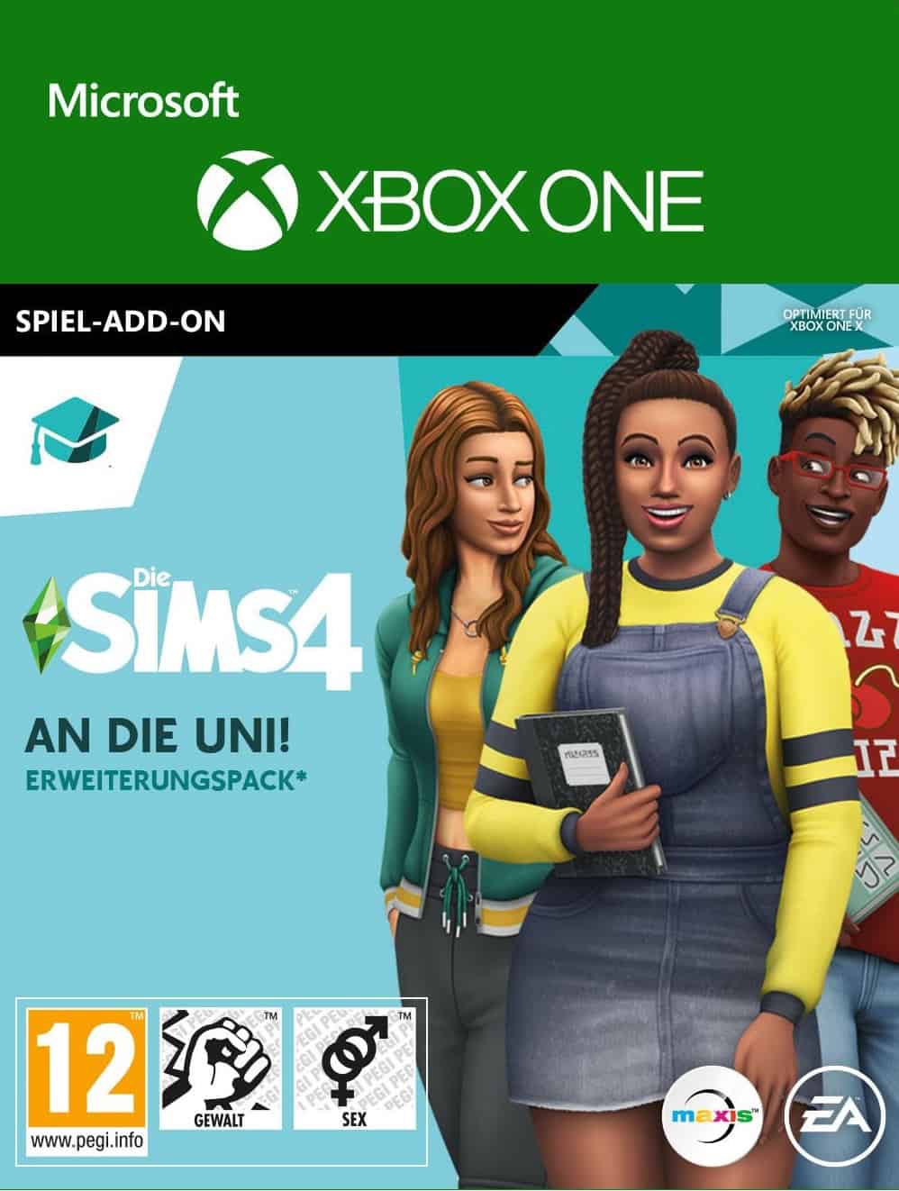 Cover Die Sims 4 An die Uni