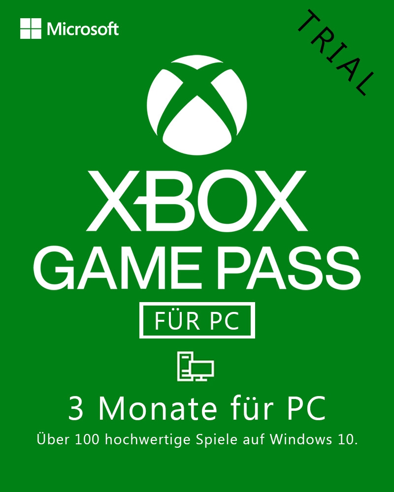 Cover Xbox Game Pass 3 Monate (für neue Konten) PC Probemonate