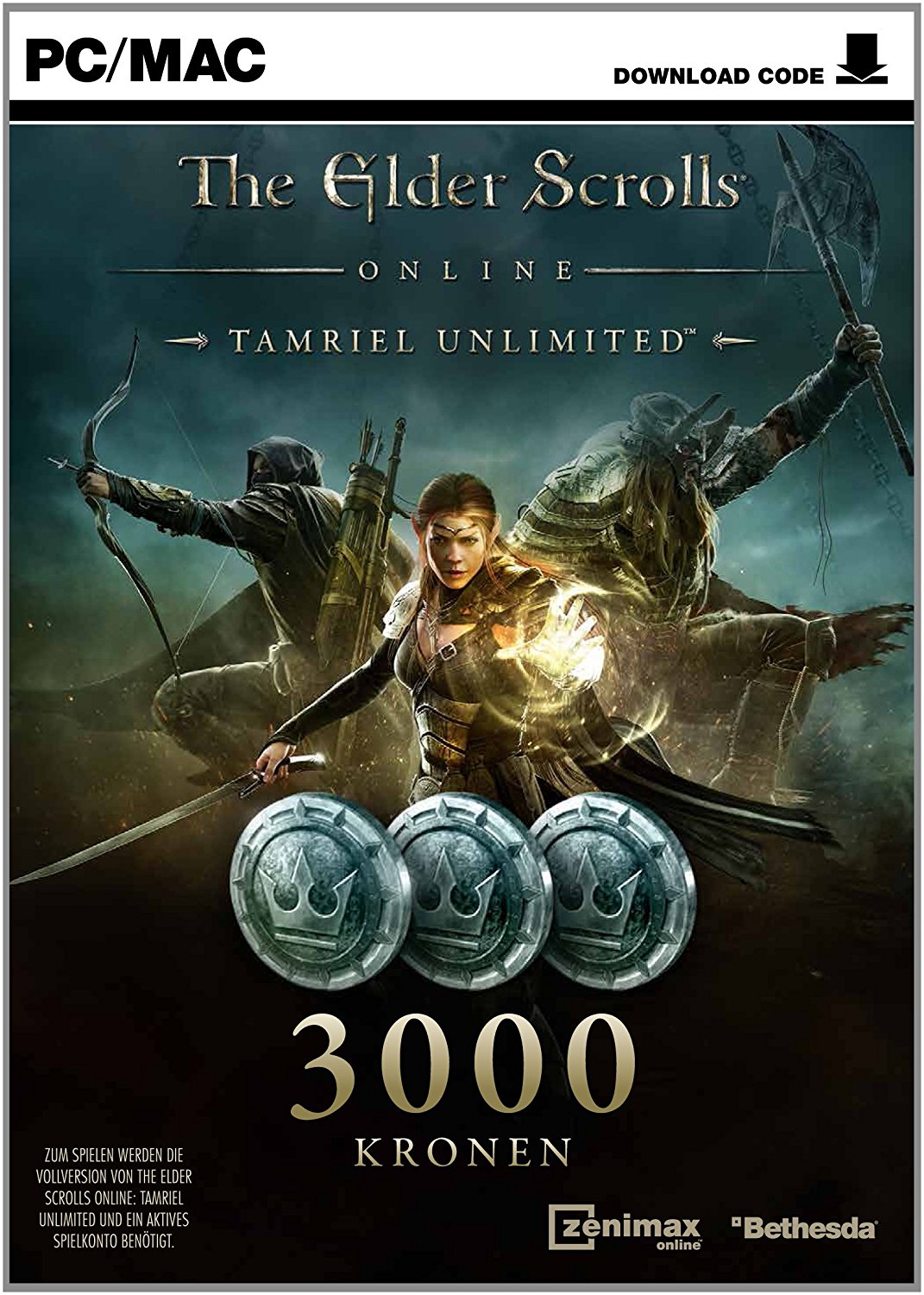 Cover The Elder Scrolls Online: Tamriel Unlimited - 3.000 Kronen
