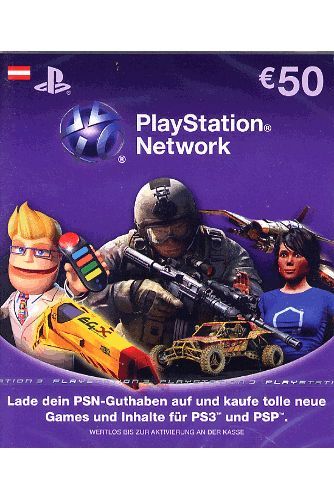 Cover PlayStation Network Card 50€ Österreich
