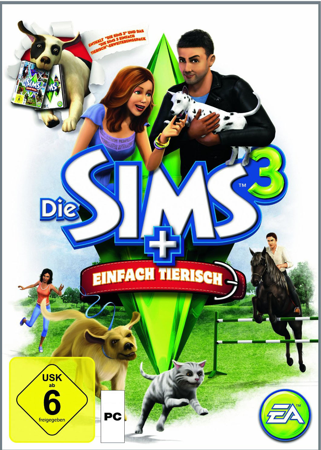 Cover Die Sims 3 + Einfach Tierisch Bundle