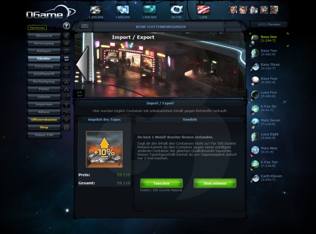 Screenshot OGame