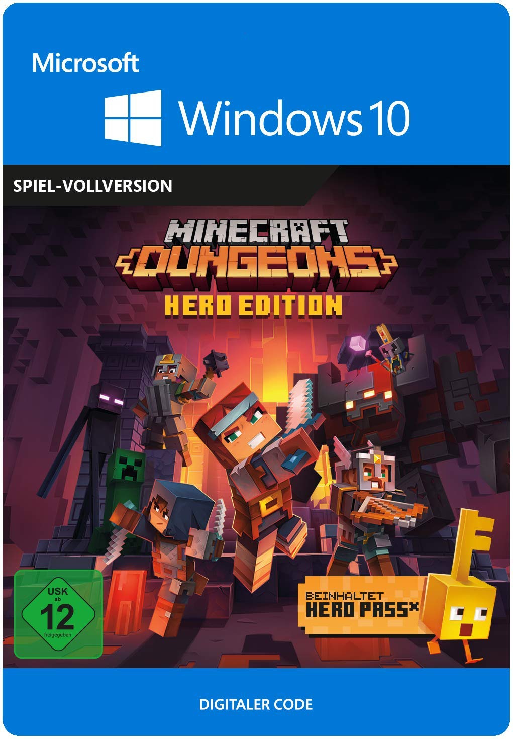 Cover Minecraft Dungeons Windows 10 Hero Edition