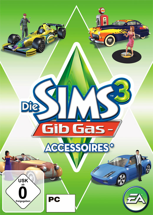 Cover Die Sims 3: Gib Gas-Accessoires
