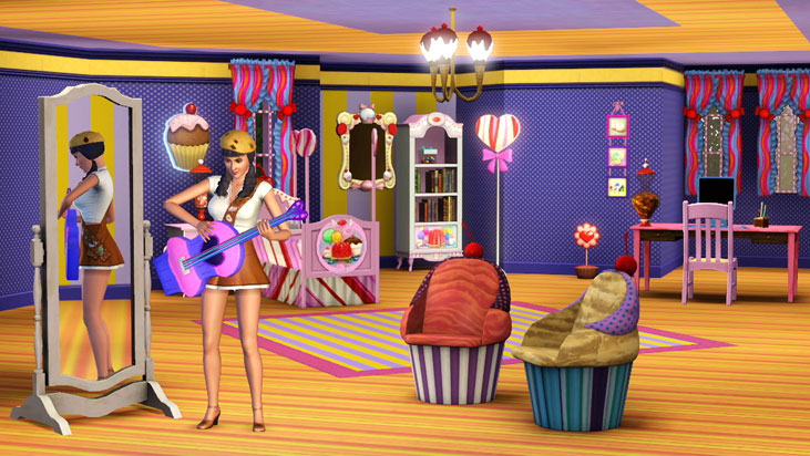 Screenshot Die Sims 3: Katy Perry Süße Welt-Accessoires