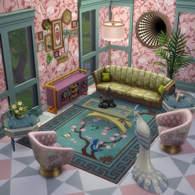 Screenshot Die Sims 4 Maximalistischer Wohnstil-Set