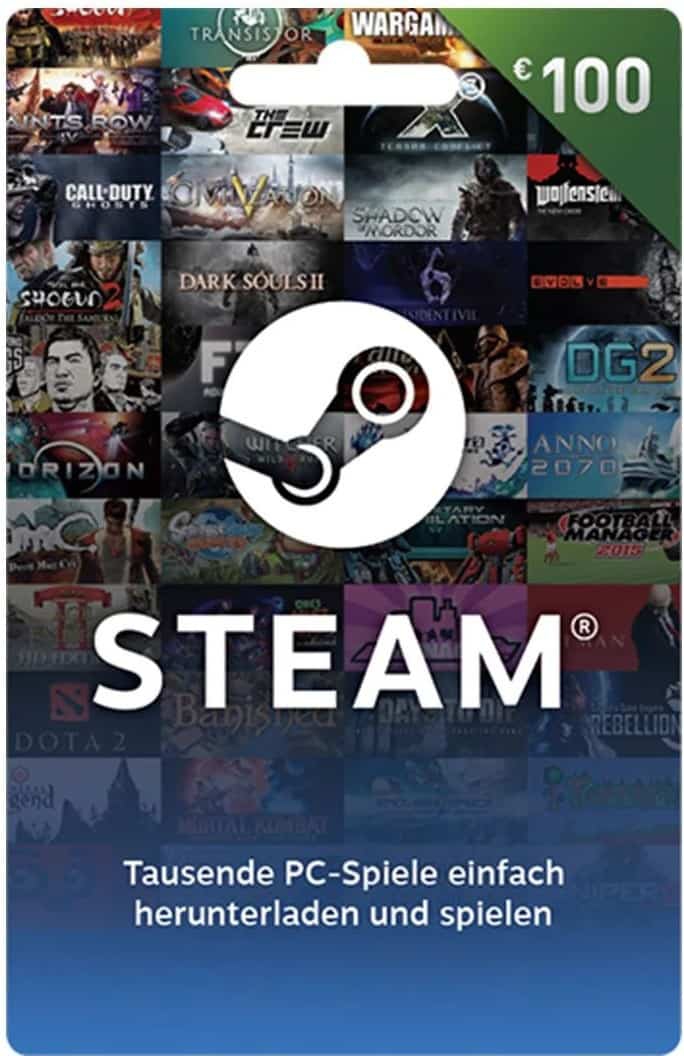 Cover Steam-Guthabenkarte 100 Euro