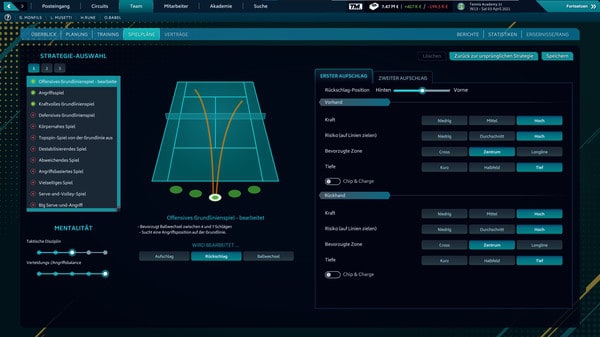 Screenshot Tennis Manager 2021